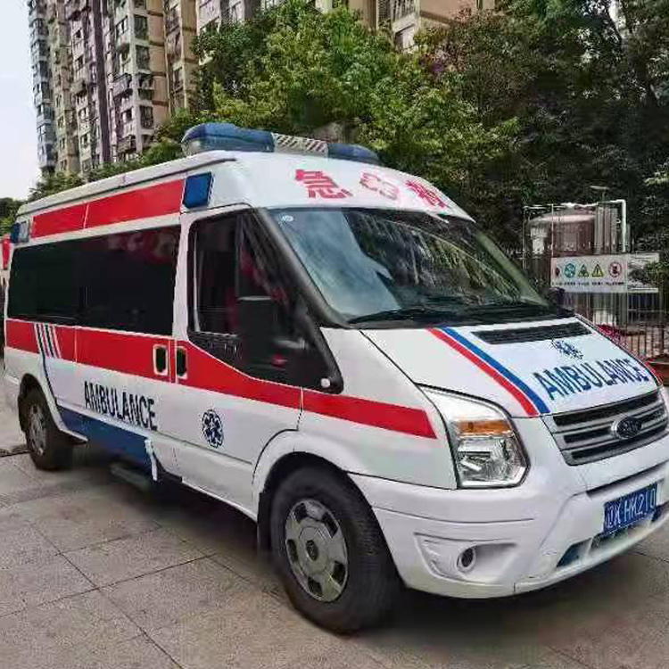 环翠长途救护车护送病人返乡